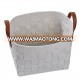 home decoration storage felt basket wovenwith PU helder 42*29*27cm storage felt bag / basket