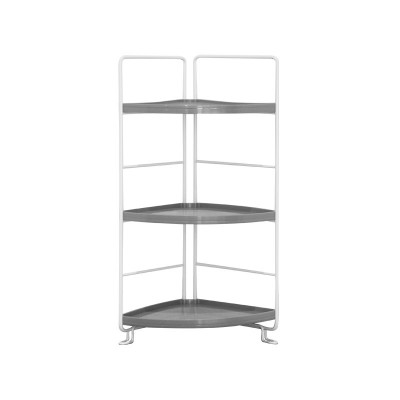 cheap storage holders floor type three-Layer frame Stand bathroom kitchens shelf