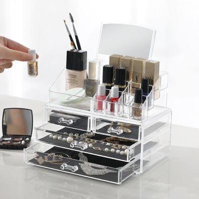 Professional Wholesale Custom Beauty  clear plastic drawer organizer