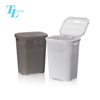 Wholesale plastic home cloth storage boxes bin with lids