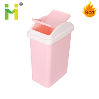 household waste bin 12 liters plastic flip type lid  trash can dust bin for living room